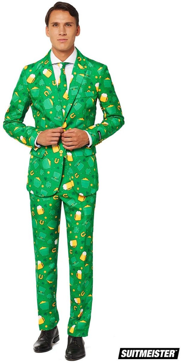 Landen Thema Kostuum | St. Patrick Day Symbolen | Man | Maat 60-62 | Carnaval kostuum | Verkleedkleding